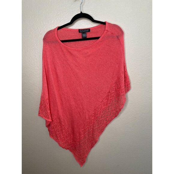 Dialogue Pink Womans Shawl Acrylic Nylon One Size Fits All - Picture 2 of 5